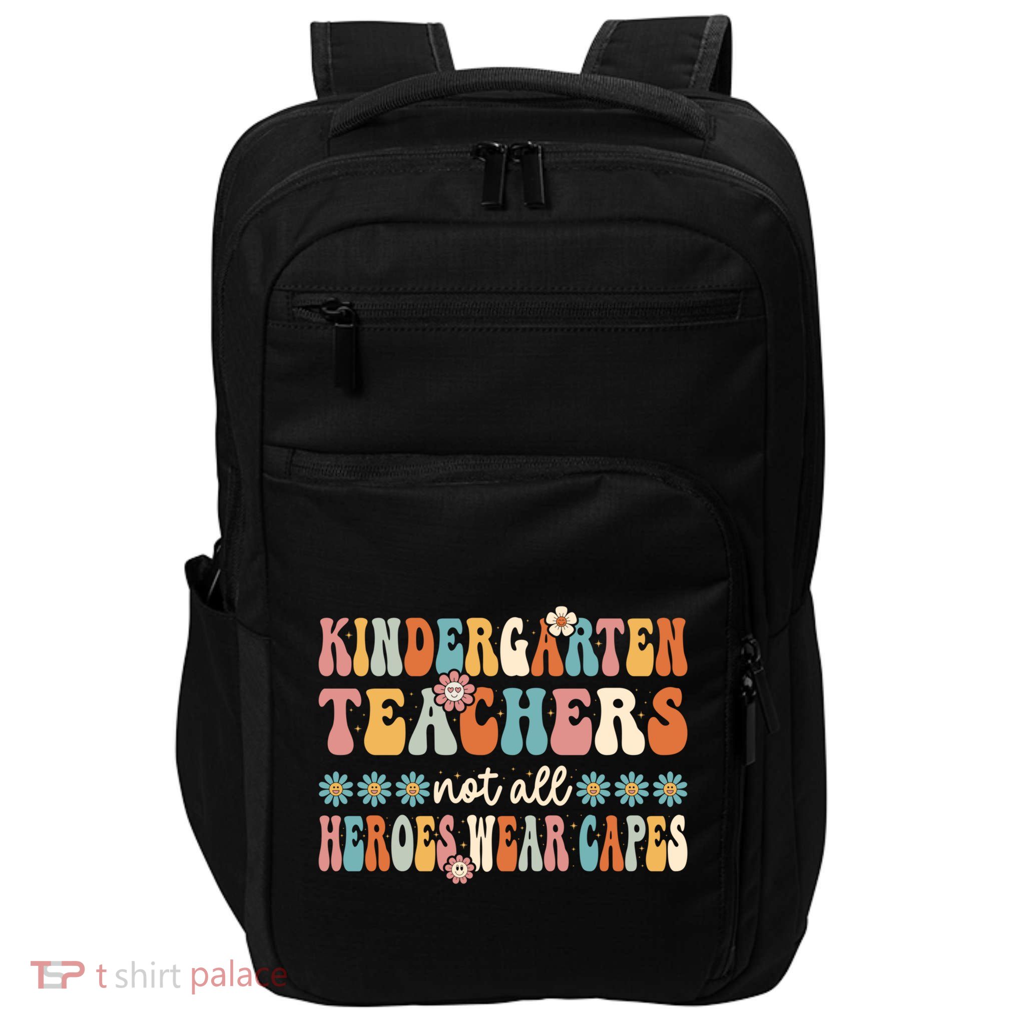 Kindergarten Teachers Capes Groovy Preschool Teacher Gift Impact Tech Backpack