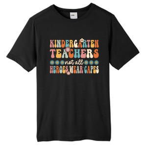 Kindergarten Teachers Capes Groovy Preschool Teacher Gift Tall Fusion ChromaSoft Performance T-Shirt