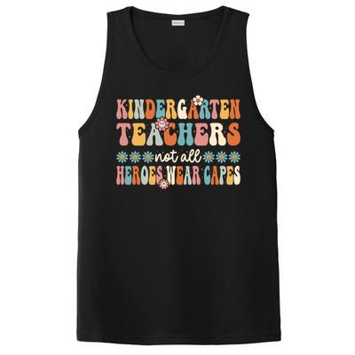 Kindergarten Teachers Capes Groovy Preschool Teacher Gift PosiCharge Competitor Tank