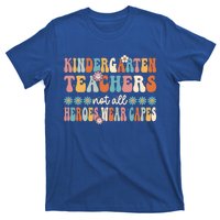 Kindergarten Teachers Capes Groovy Preschool Teacher Gift T-Shirt