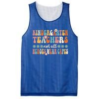 Kindergarten Teachers Capes Groovy Preschool Teacher Gift Mesh Reversible Basketball Jersey Tank