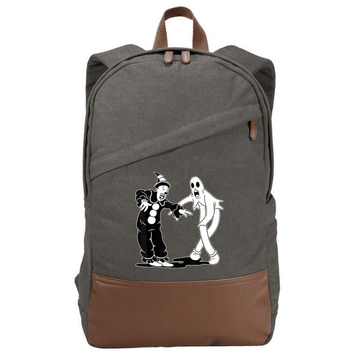 Koko The Clown And Ghost Dancing Cotton Canvas Backpack