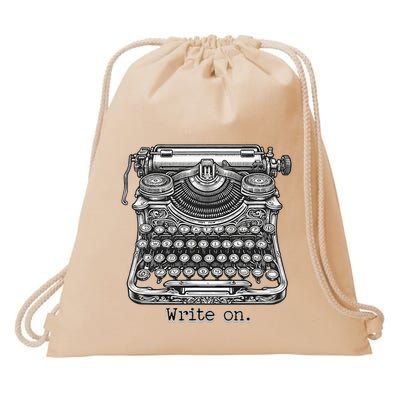 Keys To Creation Classic Typewriter Inspiration Drawstring Bag