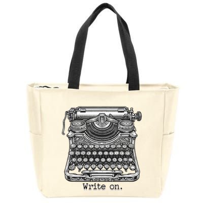 Keys To Creation Classic Typewriter Inspiration Zip Tote Bag