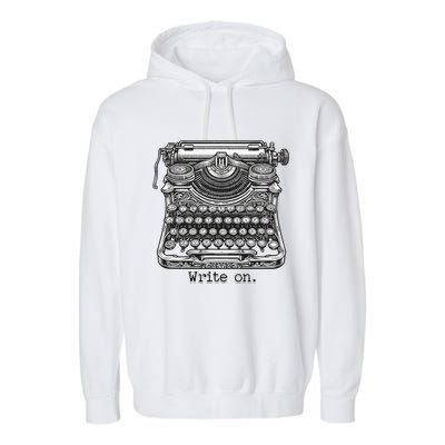 Keys To Creation Classic Typewriter Inspiration Garment-Dyed Fleece Hoodie
