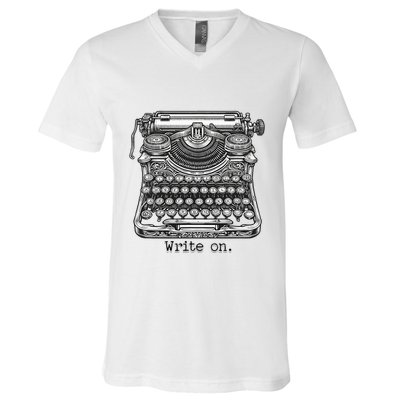 Keys To Creation Classic Typewriter Inspiration V-Neck T-Shirt