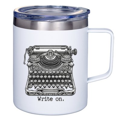 Keys To Creation Classic Typewriter Inspiration 12oz Stainless Steel Coffee Mug