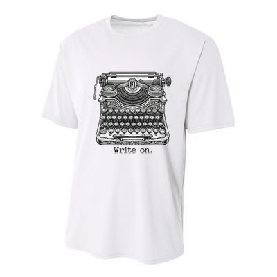 Keys To Creation Classic Typewriter Inspiration Youth Performance Sprint T-Shirt