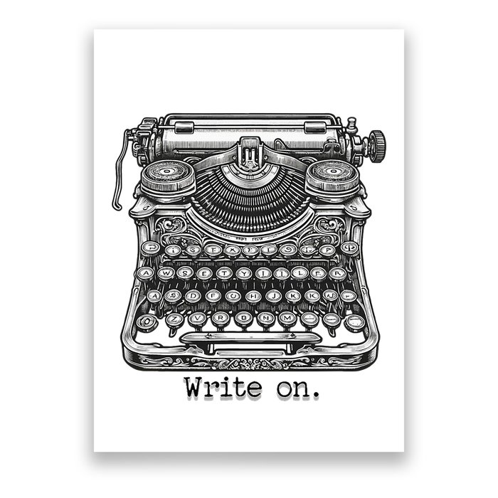 Keys To Creation Classic Typewriter Inspiration Poster