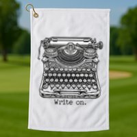 Keys To Creation Classic Typewriter Inspiration Golf Towel