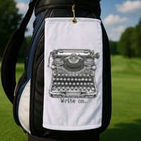 Keys To Creation Classic Typewriter Inspiration Golf Towel