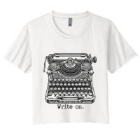 Keys To Creation Classic Typewriter Inspiration Crop Top