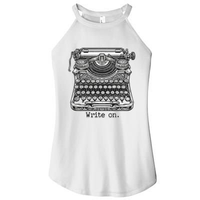 Keys To Creation Classic Typewriter Inspiration Women's Perfect Tri Rocker Tank