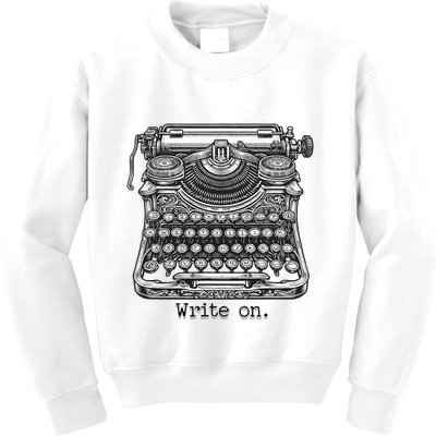 Keys To Creation Classic Typewriter Inspiration Kids Sweatshirt