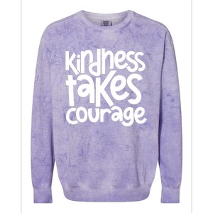 Kindness Takes Courage Anti Bullying Kind Orange Unity Day Gift Colorblast Crewneck Sweatshirt