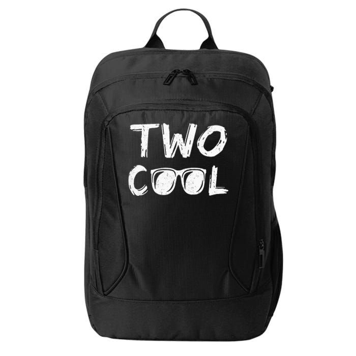 Kids Two Cool 2nd Birthday Gift 2 Year Old Boy Second Bday City Backpack