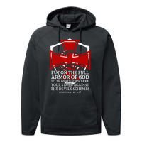 Knight Templar Christian Armor Of God Performance Fleece Hoodie