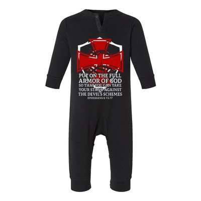 Knight Templar Christian Armor Of God Infant Fleece One Piece