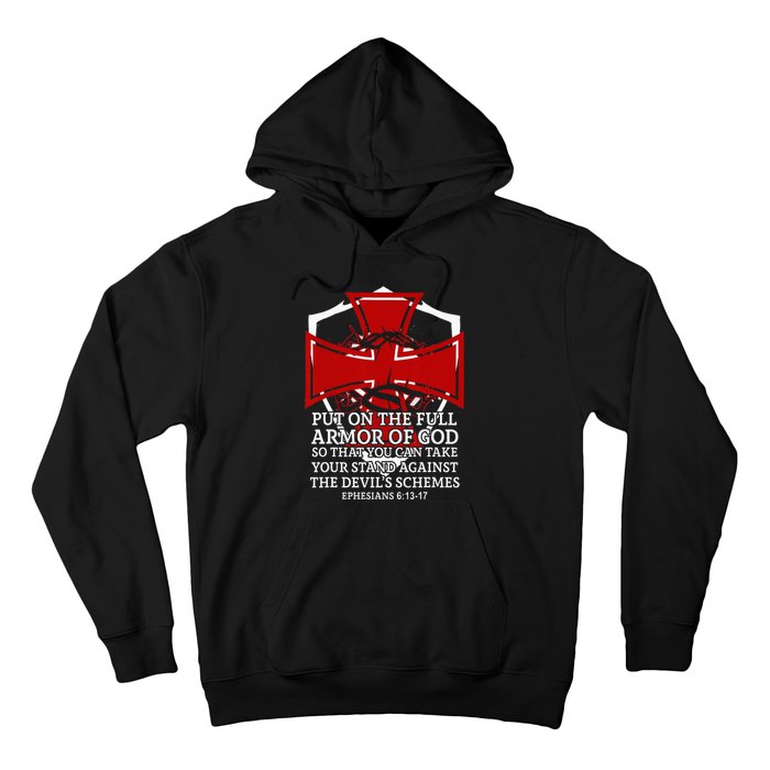 Knight Templar Christian Armor Of God Hoodie