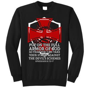 Knight Templar Christian Armor Of God Tall Sweatshirt