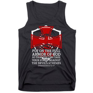 Knight Templar Christian Armor Of God Tank Top