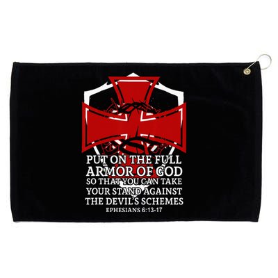 Knight Templar Christian Armor Of God Grommeted Golf Towel