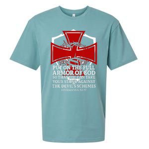 Knight Templar Christian Armor Of God Sueded Cloud Jersey T-Shirt