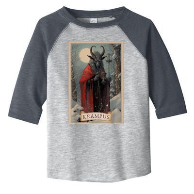 Krampus Tarot Card Design Xmas Hail Santa Christmas Toddler Fine Jersey T-Shirt