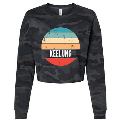 Keelung Taiwan City Trip Gift Cropped Pullover Crew