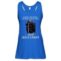 Knight Templar Christian I Bow To The Lord Jesus Christ Ladies Essential Flowy Tank