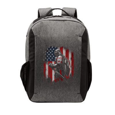 Knight Templar Christian Warrior Of God Crusader Gift Vector Backpack