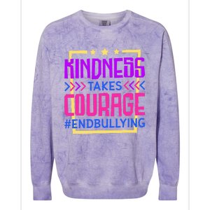 Kindness Takes Courage Endbullying Stop Bullying Colorblast Crewneck Sweatshirt