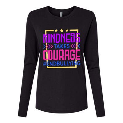 Kindness Takes Courage Endbullying Stop Bullying Womens Cotton Relaxed Long Sleeve T-Shirt