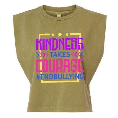 Kindness Takes Courage Endbullying Stop Bullying Garment-Dyed Women's Muscle Tee