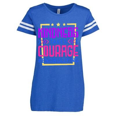 Kindness Takes Courage Endbullying Stop Bullying Enza Ladies Jersey Football T-Shirt