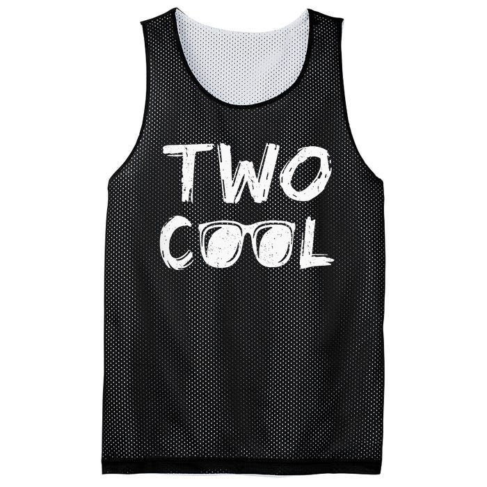 Kids Two Cool 2nd Birthday Gift 2 Year Old Boy Second Bday Mesh Reversible Basketball Jersey Tank