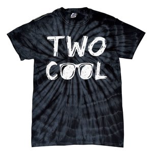 Kids Two Cool 2nd Birthday Gift 2 Year Old Boy Second Bday Tie-Dye T-Shirt