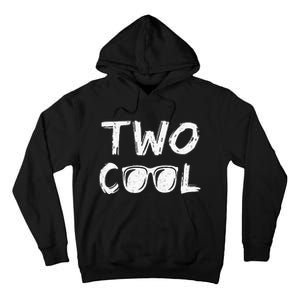 Kids Two Cool 2nd Birthday Gift 2 Year Old Boy Second Bday Tall Hoodie