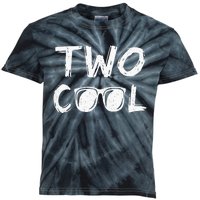 Kids Two Cool 2nd Birthday Gift 2 Year Old Boy Second Bday Kids Tie-Dye T-Shirt