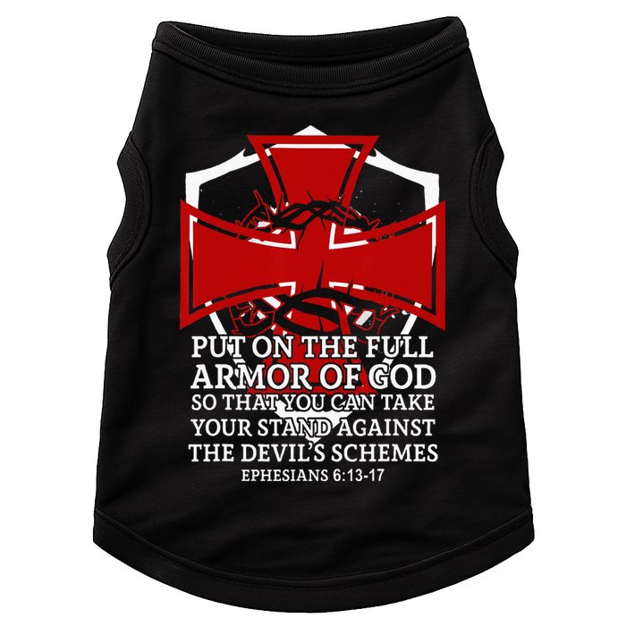 Knight Templar Christian Armor Of God Doggie Tank