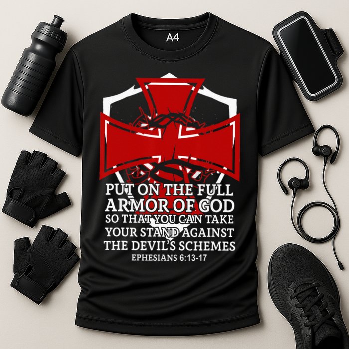 Knight Templar Christian Armor Of God Performance Shirt