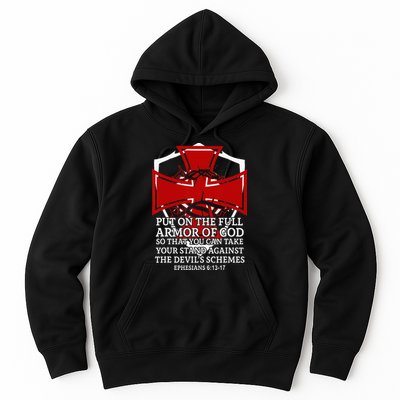Knight Templar Christian Armor Of God Hoodie