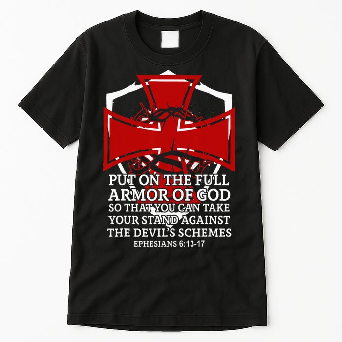 Knight Templar Christian Armor Of God Tall T-Shirt