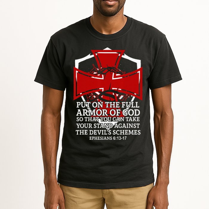 Knight Templar Christian Armor Of God Tall T-Shirt