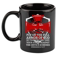 Knight Templar Christian Armor Of God 11oz C Handle Ceramic Mug