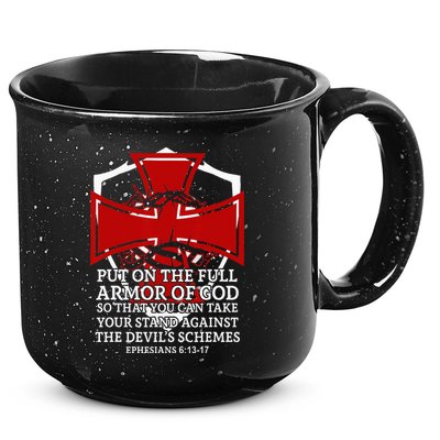 Knight Templar Christian Armor Of God 15oz Campfire Ceramic Mug