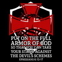 Knight Templar Christian Armor Of God Drawstring Bag
