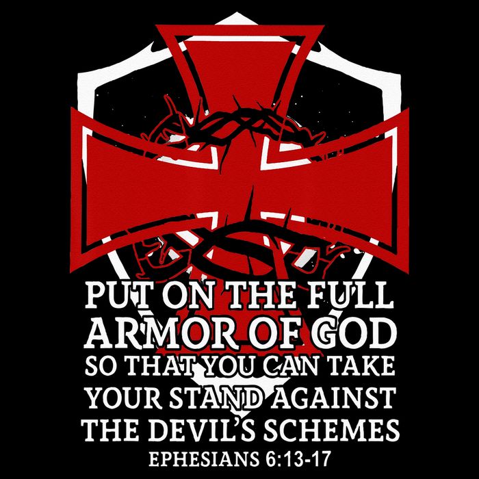 Knight Templar Christian Armor Of God Drawstring Bag