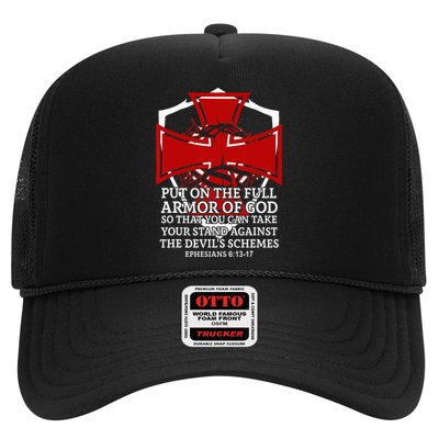 Knight Templar Christian Armor Of God Trucker Hat