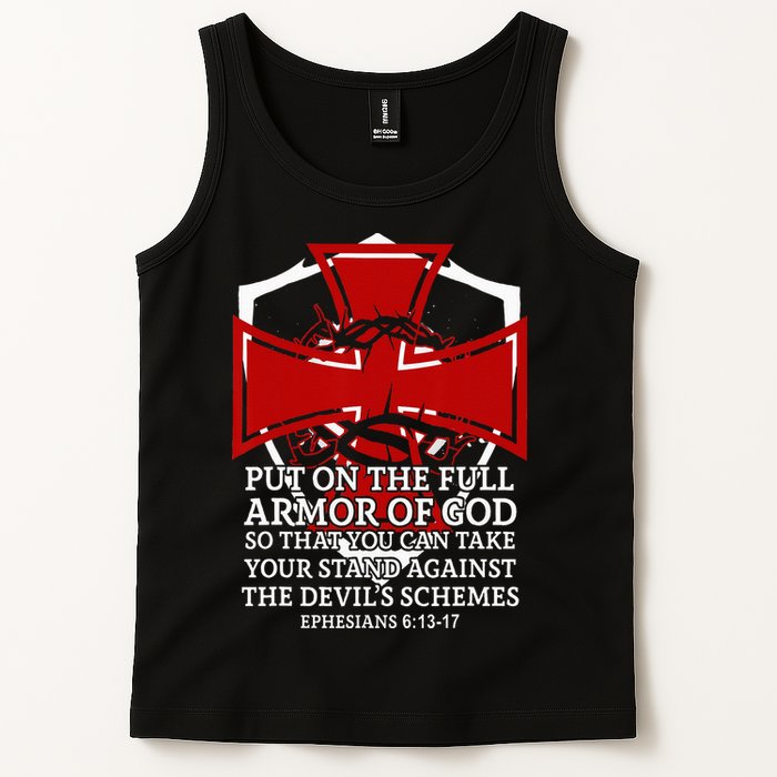 Knight Templar Christian Armor Of God Tank Top